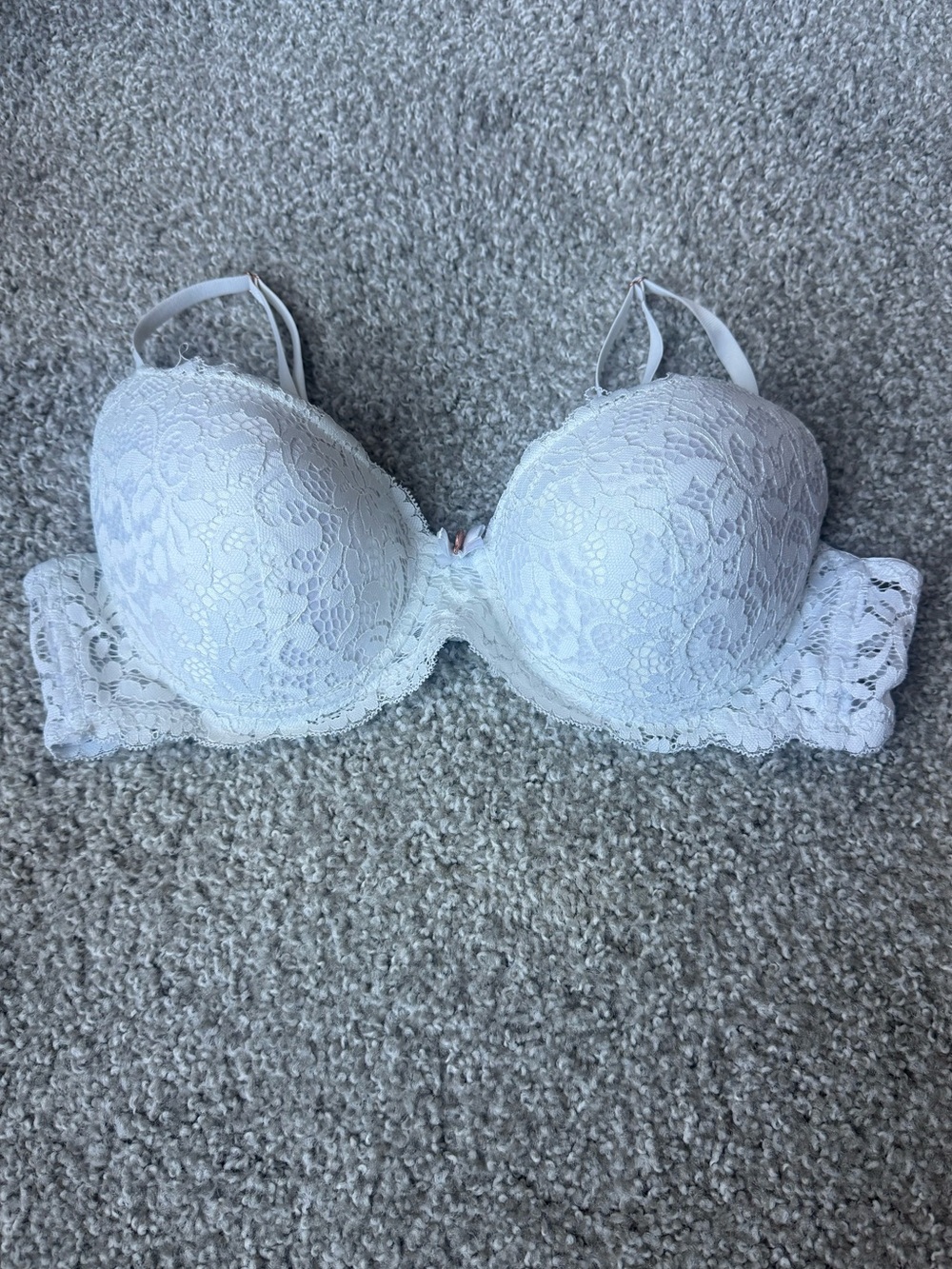 Marilyn Monroe White Lace Push-Up Bra